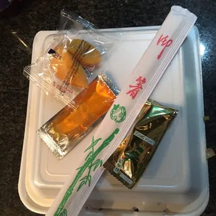 Lunch. If you need chopsticks or duck sauce-ask. They keep those by the register.