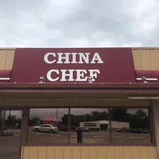 the front of the restaurant