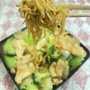 Chicken and Pan Fried Noodle