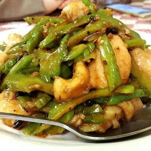 Bitter melon garlic black bean w/cod fish.