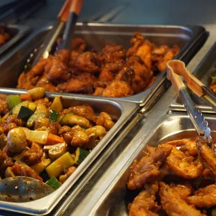interior, chicken wings and fried chicken