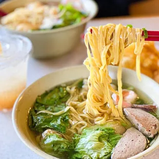 Combination with thick egg noodles (IG: @roamingmouths)