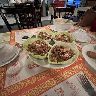 Minced Chicken in Lettuce Wraps