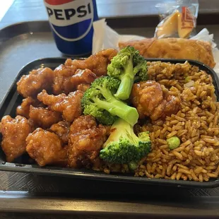 L1. General Tso's Chicken Lunch Special