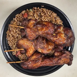 Teriyaki chicken lunch plate