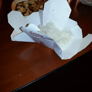 Helpful tip: unwrap your chinese takeout box for a plate. Helpful for when you&apos;re in a hotel a lot.