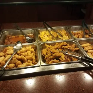 chicken wings and fried chicken, interior