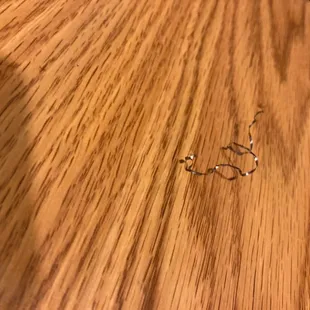 Metal that was in my food