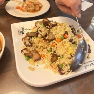 Smoky Pork Fried Rice (so much pork)