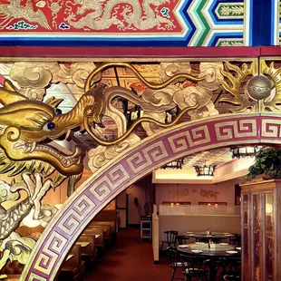 Walking into the restaurant at China City