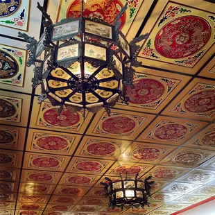 Gorgeous ceiling at China City