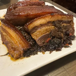 Steamed Pork with Plum Cabbage