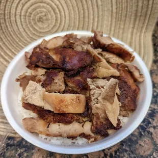 Chicken Teriyaki Bowl w/ Steamed Rice @ $6.50