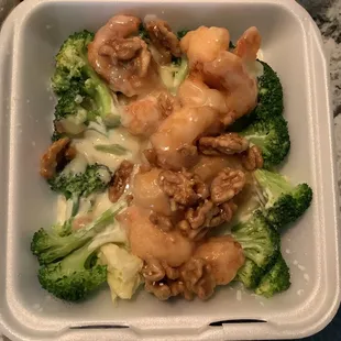 Honey Walnut Shrimp, I had eaten about half