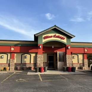 the front of the restaurant