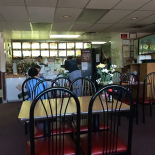 This photograph depicts the interior of the restaurant