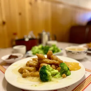 Lemon Chicken and broccoli