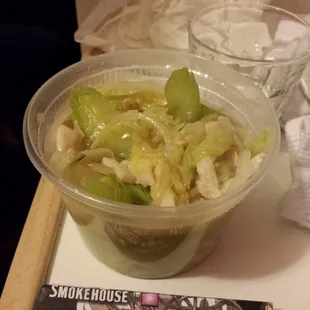 This is supposed to be chow mein? Looks like goop  in a  cup.