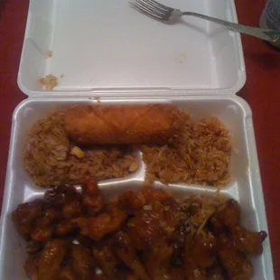 General Tzo dinner combo