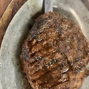 Sizzling Ribeye!!! Not over-salted. Generous Cut!