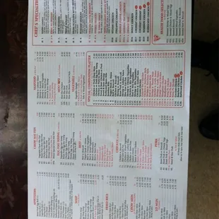 Menu (July 2014)