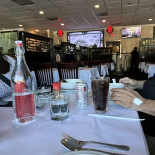 View from our seat near the window.