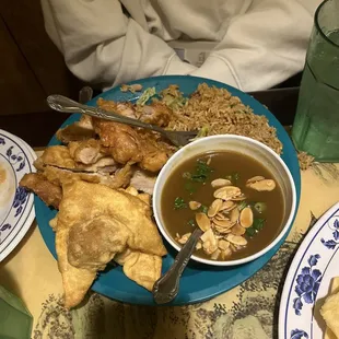 Mandarin Chicken with peanut sauce