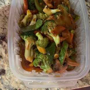 Broccoli with garlic sauce