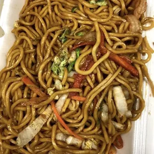 Shrimp lo mein