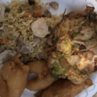 So many peas in the egg fo young :-(  The rest of the food was good.