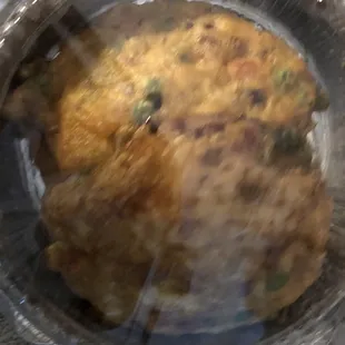 1st Egg Foo Young- tool many carrots and peas. :-(