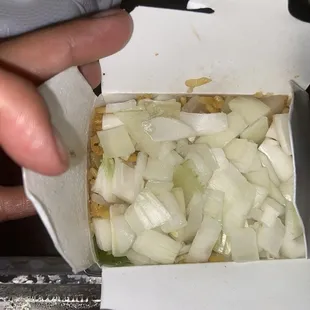 Shrimp Fried Rice (I ordered extra raw onions on mine) Excellent!