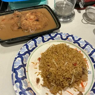 Roast Pork Egg Foo Young and Roast Pork Fried Rice