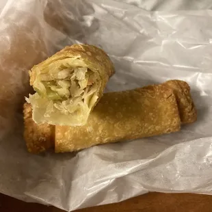 Egg Rolls $6.50 for 4 Good, typical taste.