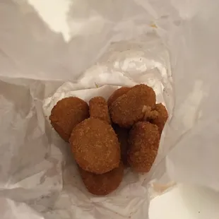 Fried scallops