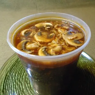 Hot sour soup - the only food that was passable.