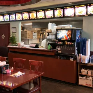 Counter and Dining Area