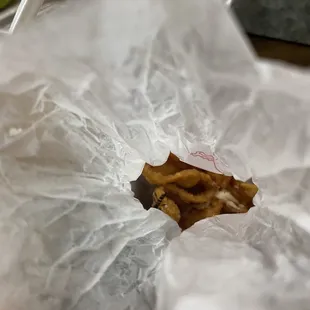 A bug in the crab Rangoon