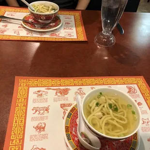 Noodle soup from lunch special