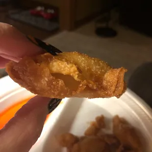 Crab Rangoon but no cheese!