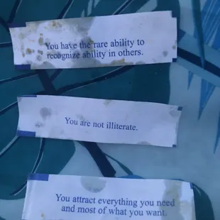 Even the fortunes are meh!