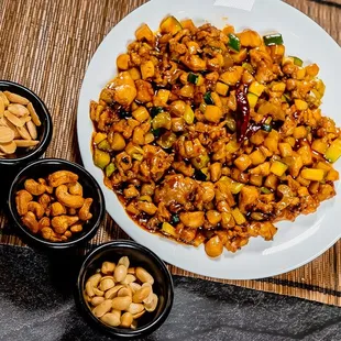 Kung-Pao, Cashew, Almond Chicken