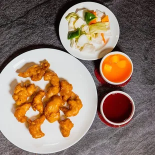 Sweet &amp; Sour &amp; Lemon Chicken (sauce on the side)