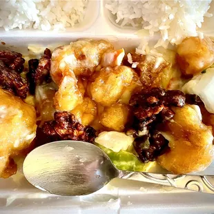 Shrimp &amp; Walnuts w/Sweet Mayo Sauce