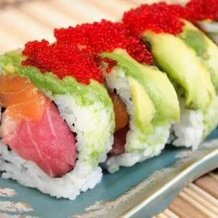 Chef volcano sushi roll
