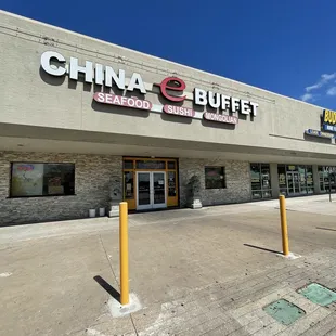 the front of the restaurant