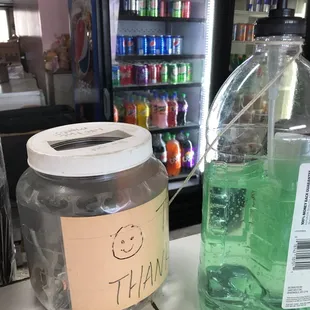 Behind the counter
