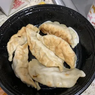 Pork pan fried dumplings *all pics are a day old because I couldn&apos;t wait to dig in*
