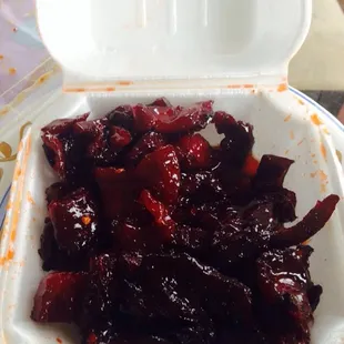 Boneless spare ribs. Yum