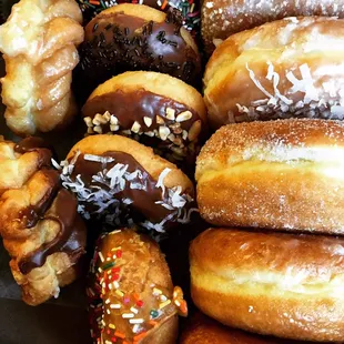 a variety of doughnuts